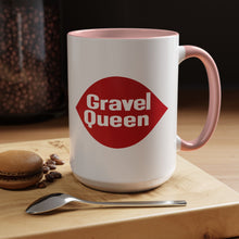 Load image into Gallery viewer, Gravel Queen - Accent Coffee Mug (11, 15oz)